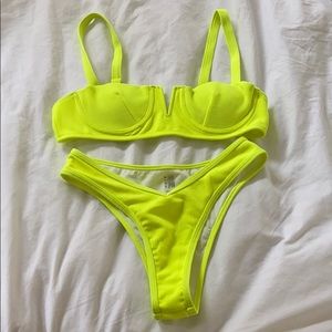 Sunny bunny swim Bailey yellow bikini